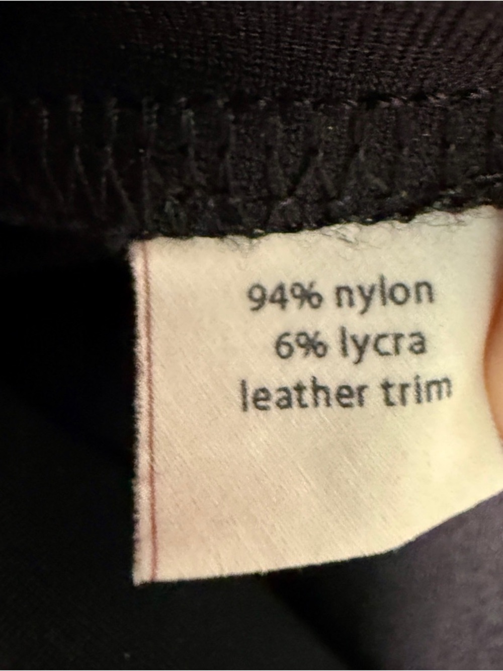 Elaine Kim Black Flare Pants | Leather Trim Tab Minimalist | Sz L | Made in USA - Picture 6 of 9